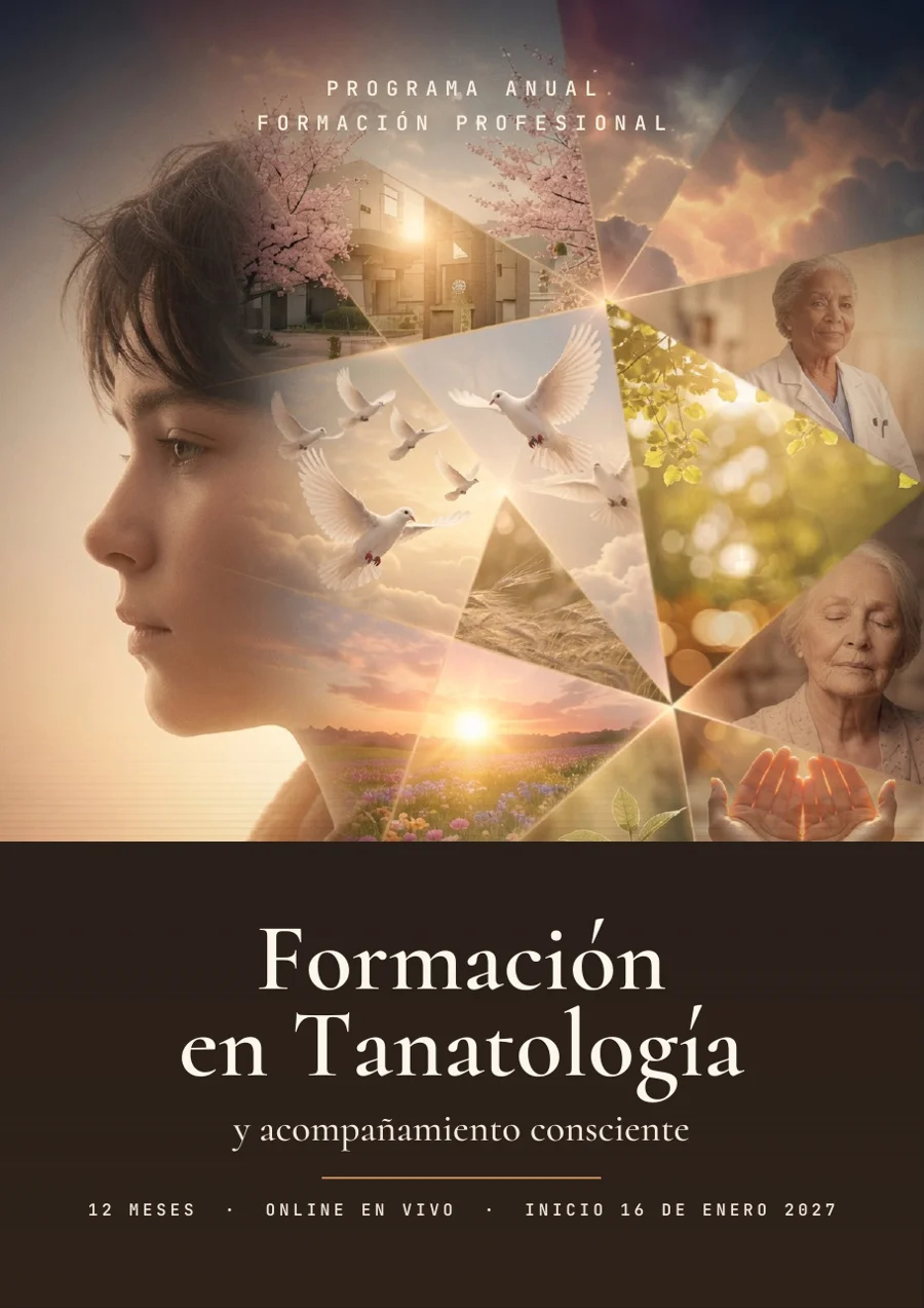 Portada del dossier de la Formación en Tanatología